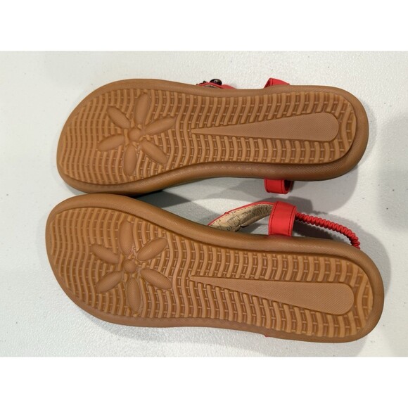 NEW Sandals Womens 8.5 Beaded Boho Elastic Ankle Travel Vacation Resort Beach - Picture 4 of 5